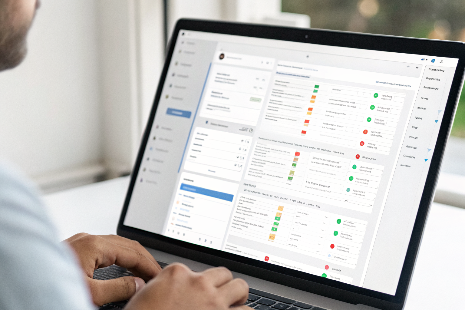 AI interface handling storm call flow efficiently shown on screen.
