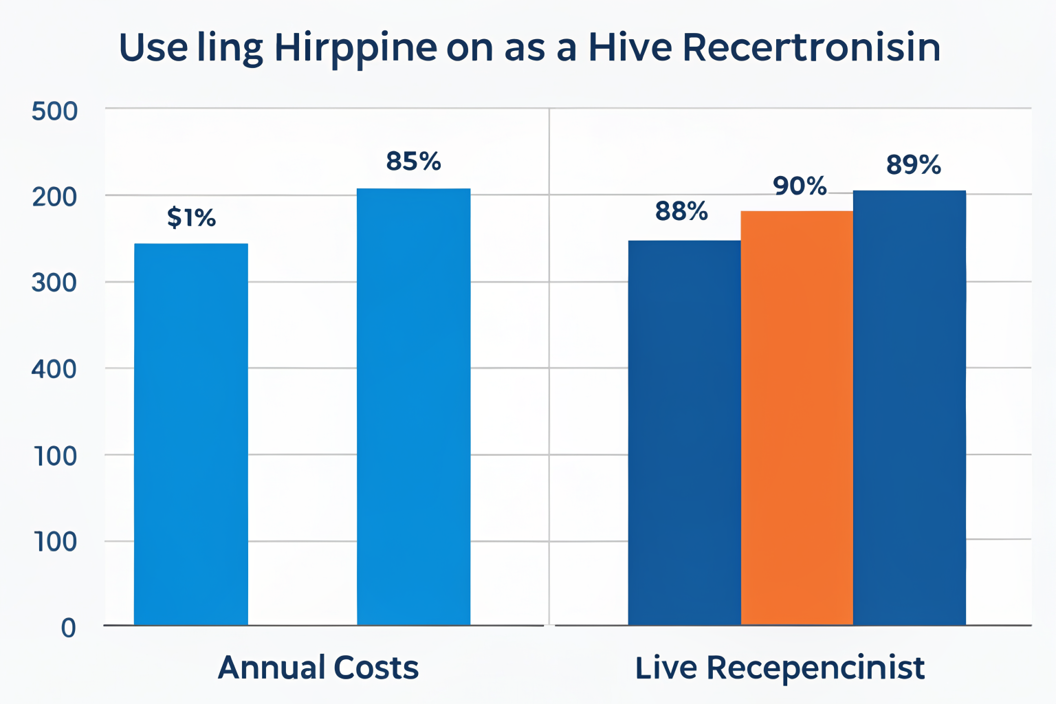 Bar graph comparing live and AI receptionist costs in Phoenix.