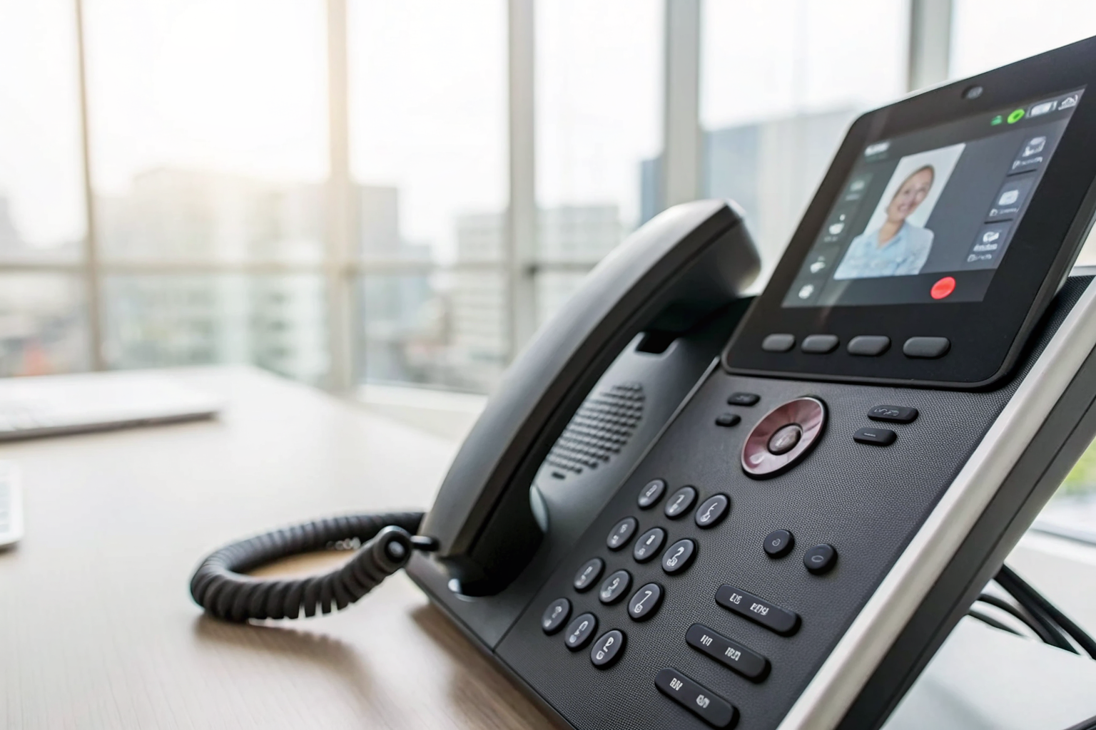 Phone close-up showing call with recording disclosure text.