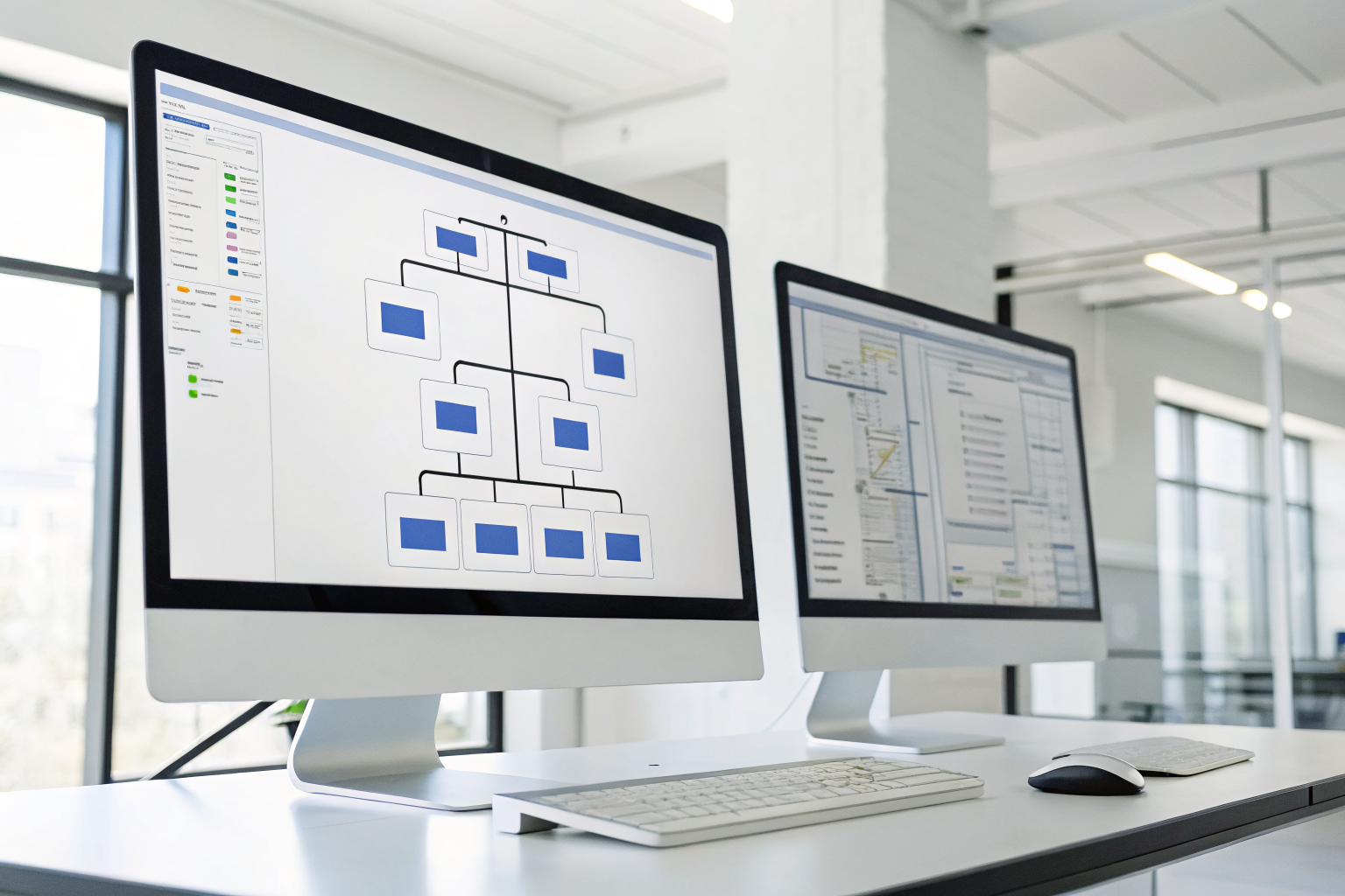 Dual monitor with escalation workflow for AI service.