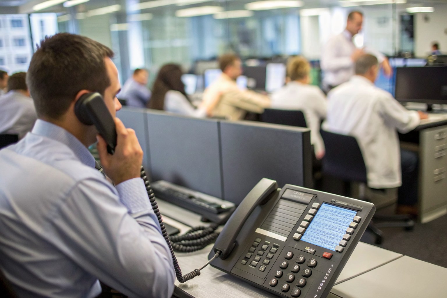 Trades office with AI managing high call volume efficiently.